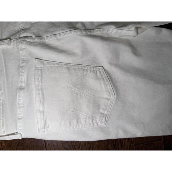 New Mother White Straight Jeans, size 30 - Picture 4 of 6